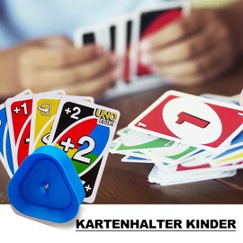 Roselee Children's Card Holder, Set of 4 Playing Card Holders, Children's Card Holder, Playing Cards, Hands-Free Card Stand, Playing Cards, Storage for Seniors and Children