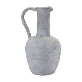 Melrose International Grey Pitcher Vase 12" H