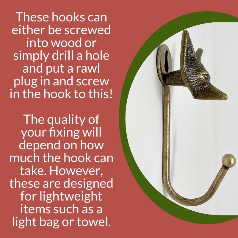 Knobs By Blossom Vintage Antique Brass Iron Wall Hooks Tie