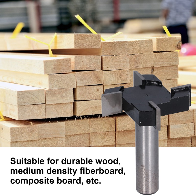 4 Tooth T Shaped Milling Cutter Large Diameter Router Bit