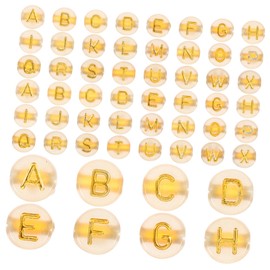OHPHCALL 200Pcs Luminous Alphabet Beads for DIY Jewelry Making Loose Letter Beads for Bracelets and Necklaces Craft Material for Creative Projects