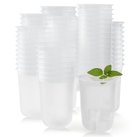 Yicentdp 100 Pack Frosted Plastic Cups Clear Disposable Cocktail Glasses for Graduation Wedding Holiday Birthday Party (16 Oz)
