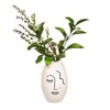 Sass & Belle Abstract Face White Large Vase