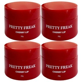 Pretty Freak Cherry Lip Mask Lip Balm Lip Volume Wrinkle Exfoliation Lip Care 20g 4 Pieces / Circle / 프리티프릭 체리립 마스크 립밤 입술볼륨 주름 각질 립케어 20g 4개  써클