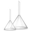 2-Pack Glass Funnel, Funnel Laboratory Instrument 60mm 90mm Kitchen Lab