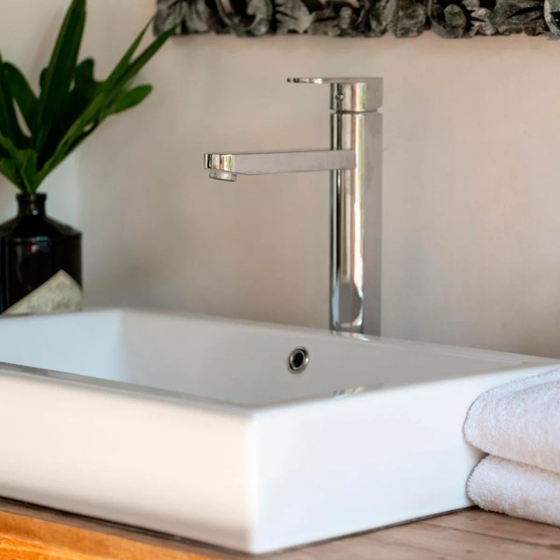 Ceramosa Kit Lavabo Ovalin + Monomando+ Contra + Cespol Baño