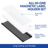 50 Pack "C" Channel Magnetic Label Holders 1x3 with 100