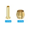 PATIKIL 3/16" Tube ID Compression Assortment Kit, 15 Set Brass