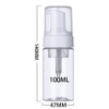 VASANA 3Pcs 100ML 3.4oz Clear Plastic Foaming Soap Dispenser Refillable