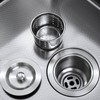 ROVOGO 3-1/2 inch Kitchen Sink Drain Assembly with Removable Deep