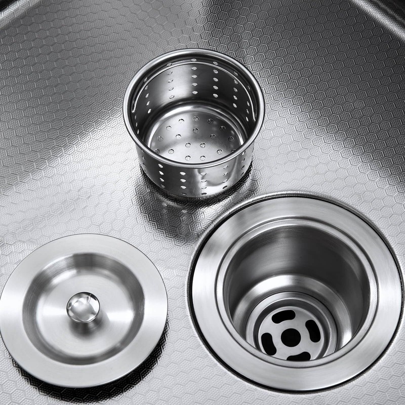 ROVOGO 3-1/2 inch Kitchen Sink Drain Assembly with Removable Deep