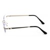 V.W.E. Men Metal Rimless Diamond Cut Anti Blue Blocker UV