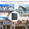 18" x 18" Aluminum Gable Vent for Houses, Metal Shed