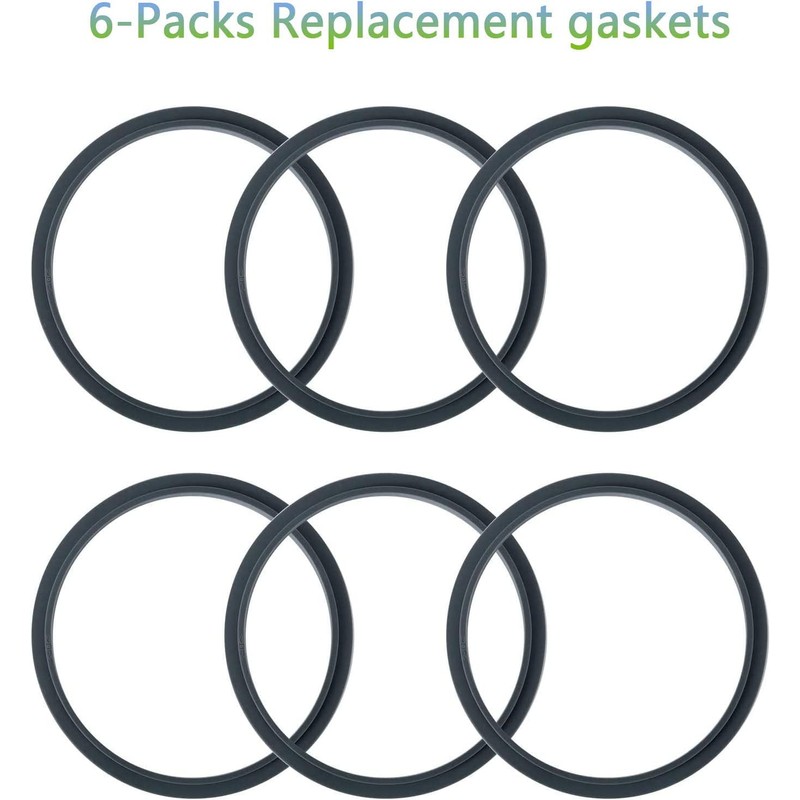 Pack of 6 Replacement Parts Gaskets with Lip Compatible with