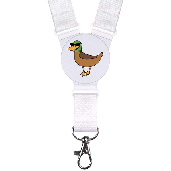 Azeeda 'Ente mit Sonnenbrille' Halsriemen (LY00031329)