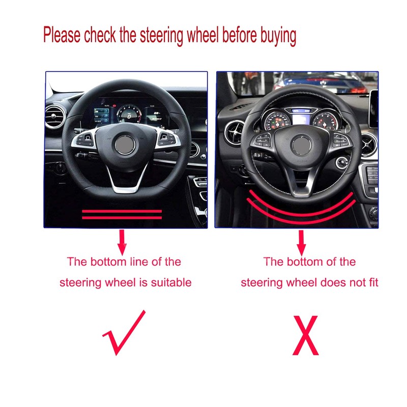Steering Wheel Emblem Decal Sticker Badge Decoration Logo for GLK