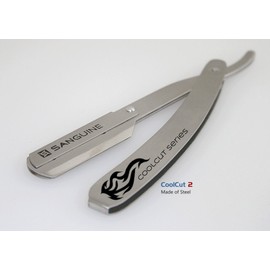 Beard Shaving Razor, Barber Shaving Razor, Solid Steel - Trible + Free Pouch