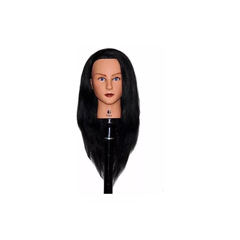 Bellrino Maniqui Cabeza Cabello Natural Castaño Oscuro 55 Cm Bellrino
