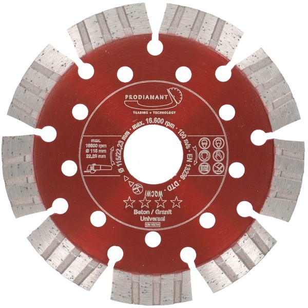 Prodiamant Premium Diamond Cutting Disc Concrete Red PDX833.800