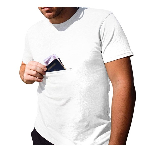 Clever Travel Companion Men's Crew Neck T Shirt with 2