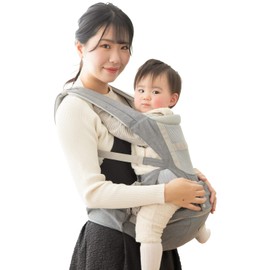 Hip Seat, Baby Carrier, Drawstring (Recommended by Nursery Professionals), Includes Supplementary Belt, Headrest, Baby Seat, Storage, Baby Carrier, Piggy Strap, 44.1 lbs (20 kg), Laouche, Japanese
