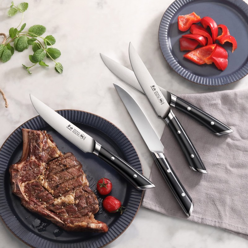 Cangshan HELENA Series German Steel Forged 4-Piece Fine-Edge Steak Knife