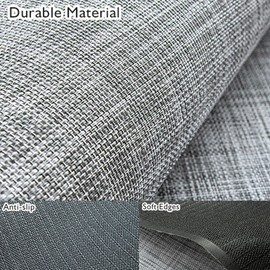 Sycoodeal Office Chair Mat for Hardwood & Tile Floor, 36" x 48" Heavy Duty Computer Gaming Chair Mat for Rolling Chairs Non-Curve, Anti-Slip, Floor Protector for Home Office (Grey)