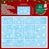 Vijamiy Double Sided Christmas Window Stickers, Large Xmas Window Clings
