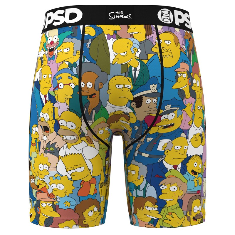 PSD Men's Simpsons Squad Boxer Briefs, Multi, L