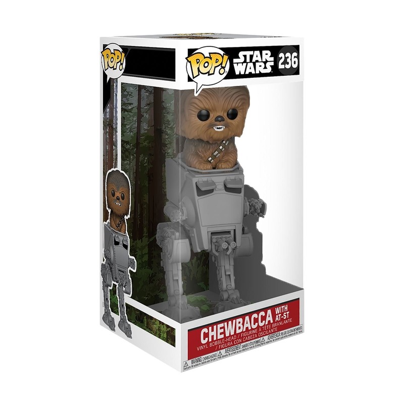 Funko POP! Deluxe: Star Wars - Chewbacca in at-ST Collectible