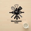 for Kitchen Lovers: 12 Inch Silent Wall Clock, Fun Themed