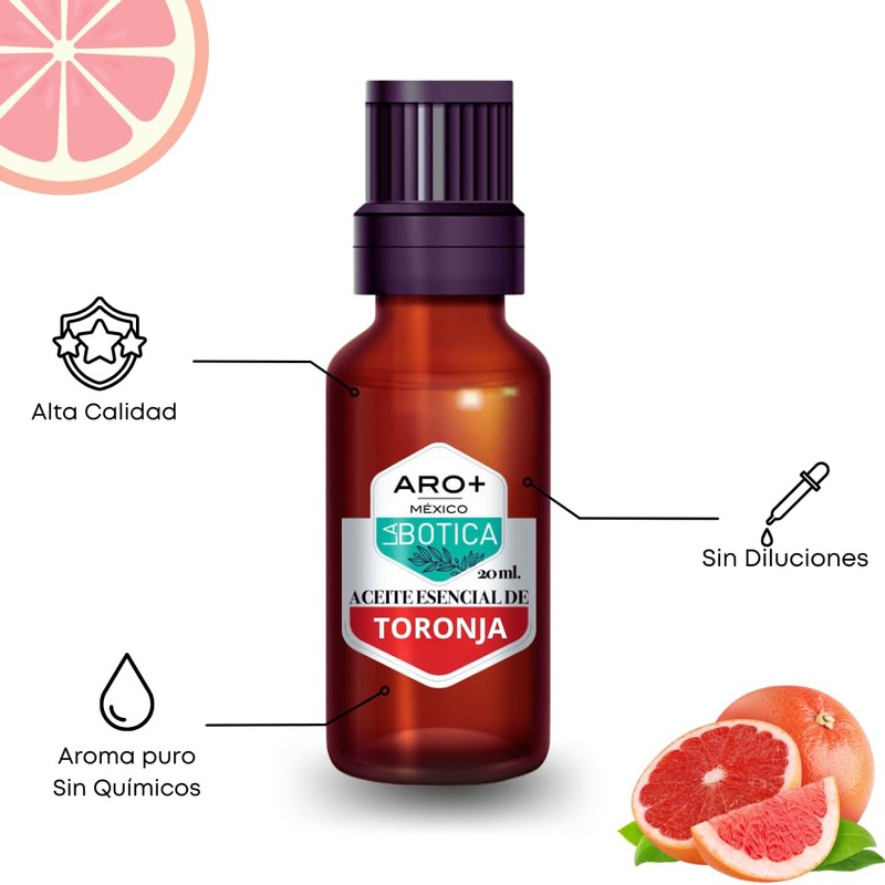 ARO+ Aceite Esencial de Toronja Natural Puro Aromaterapia
