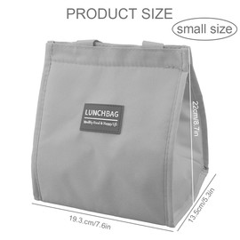 Lotsdonxia Insulated Lunch Bag - Leakproof, Reusable Thermal Lunch Box with Oxford Fabric for Office, School, Picnic, Travel, Beach | BPA-Free, Eco-Friendly & Stylish Design(Grey)