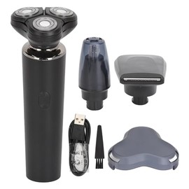 Men Electric Hair Cutter Set,3 In 1 Electric Beard Hair Trimmer Set,3D Floating Head Intelligent Digital Electronic Beard Nose Cutter Kit