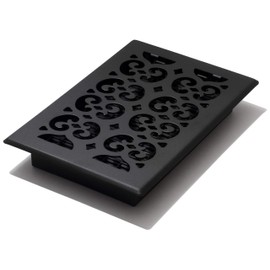 Decor Grates STH610 Classic Collection Floor Register, 6x10 Inches, Textured Black
