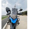 HENGTUAOTO Motorcycle Screen Spoiler Air Deflector Windshield Adjustable Transparent