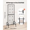 Black Carbon Steel Wire Grid Wall Panel Art Display Rack
