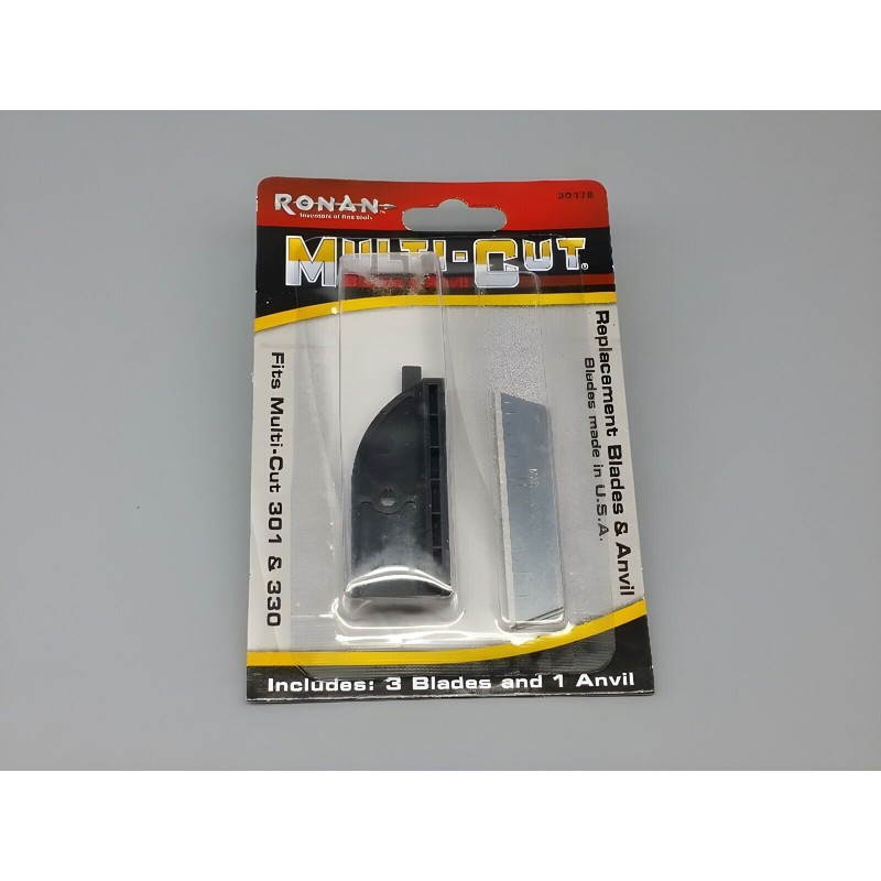 Ronan Multi-Cut 3 Pack Replacement Blades With Anvil For 301