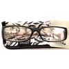 Foster Grant Jungle Zebra Reading Glasses with Case +2.00