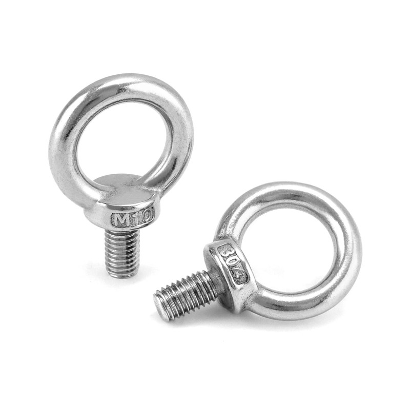 QWORK 10 Pack Stainless Steel M10 x 18mm Shoulder Lifting