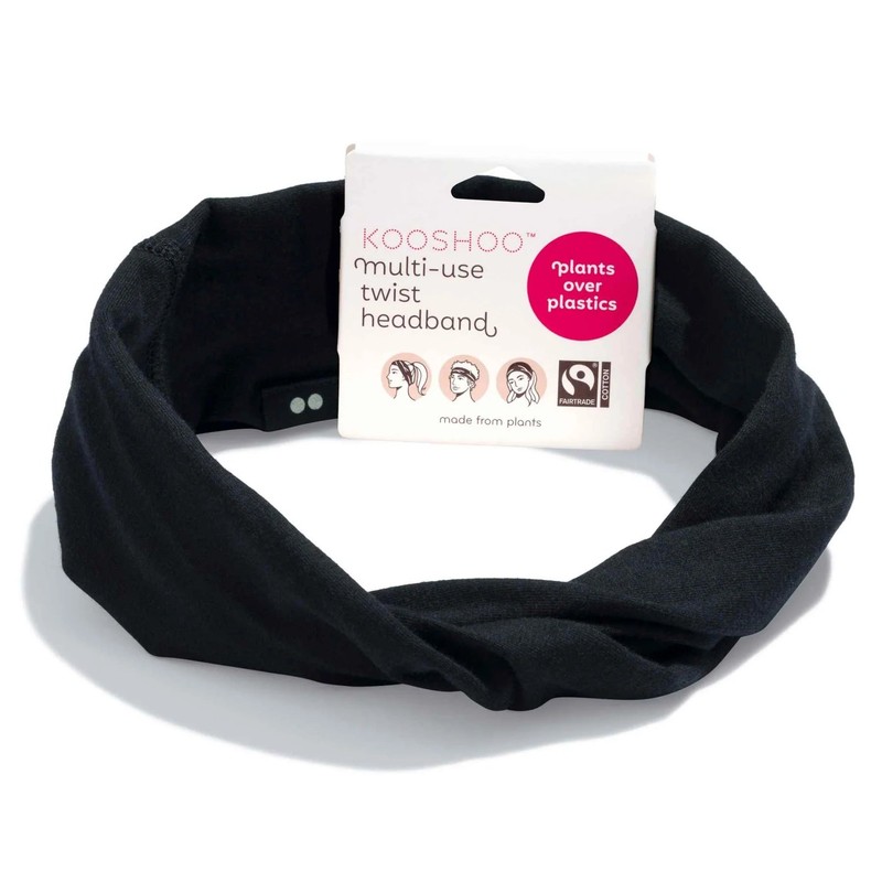 Kooshoo Organic Twist Headband, Pink Mist