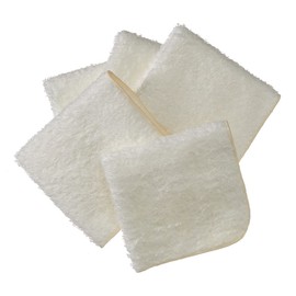 Organic Handkerchief, Set of 5, Towel Handkerchief, Made in Japan, Senshu Towel (Approx. 7.9 x 7.9 inches (20 x 20 cm), Off-White