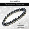 EPSAA Hematite Crystal 8MM Bracelet – Healing Crystal Bracelet for
