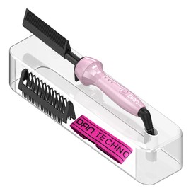 Dan hot comb,Hot Comb for black women hair,HotComb electric for wigs,pressing comb for african american hair,500℉,Dual voltage, Temperatures Adjustable,60 Min Auto Shut Off, (pink)