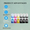 GILIMEDIA Refilled Ink Cartridge Replacements for Epson 522 T522 Ink