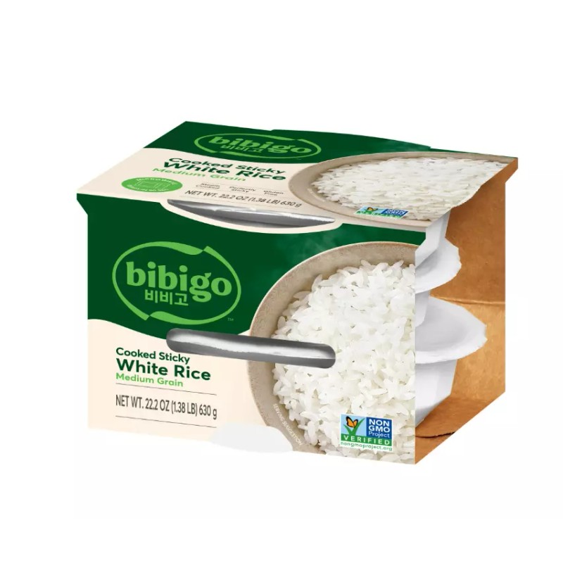 Bibigo Cooked Sticky White Rice 7.4 oz x 6 bowls