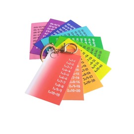 Tablas Multiplicar Llavero Didactico Indispensable Escolar Educativo Arcoíris