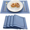Aoztio Burlap Placemats Set of 4, 12 x 18 Inch