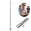 Camping Lantern Stand Aluminum Alloy Foldable Single Hook Lamp Pole