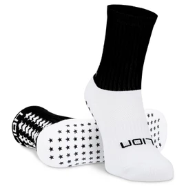Lion Elite 2.0 Grip Socks – Non-Slip Football Socks with Dual Grip – Pairs with Sleeves, Adults & Kids Sizes, Colours To Match Team Kit - Black | Small
